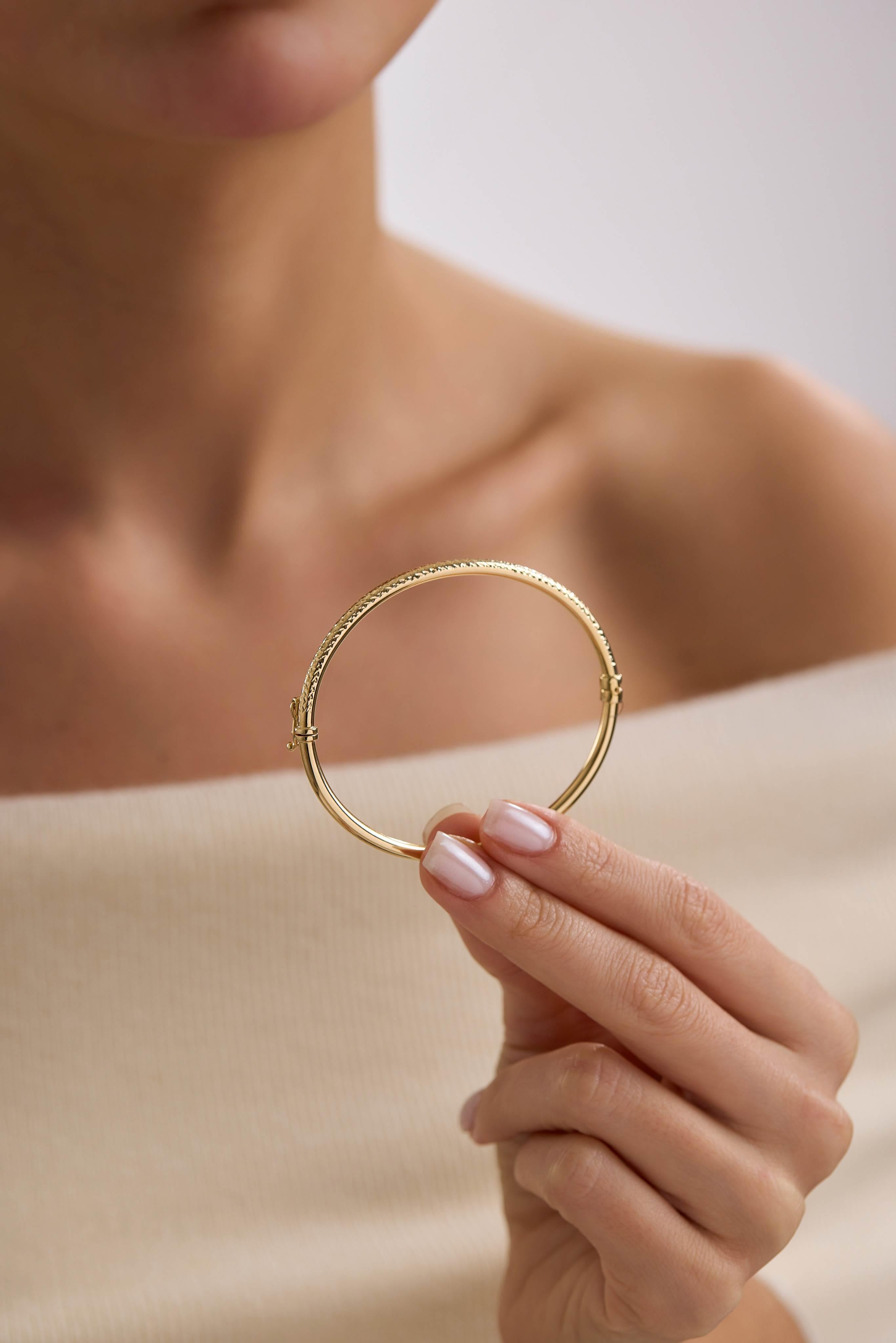 14 Ayar Kalemli Altın Kelepçe