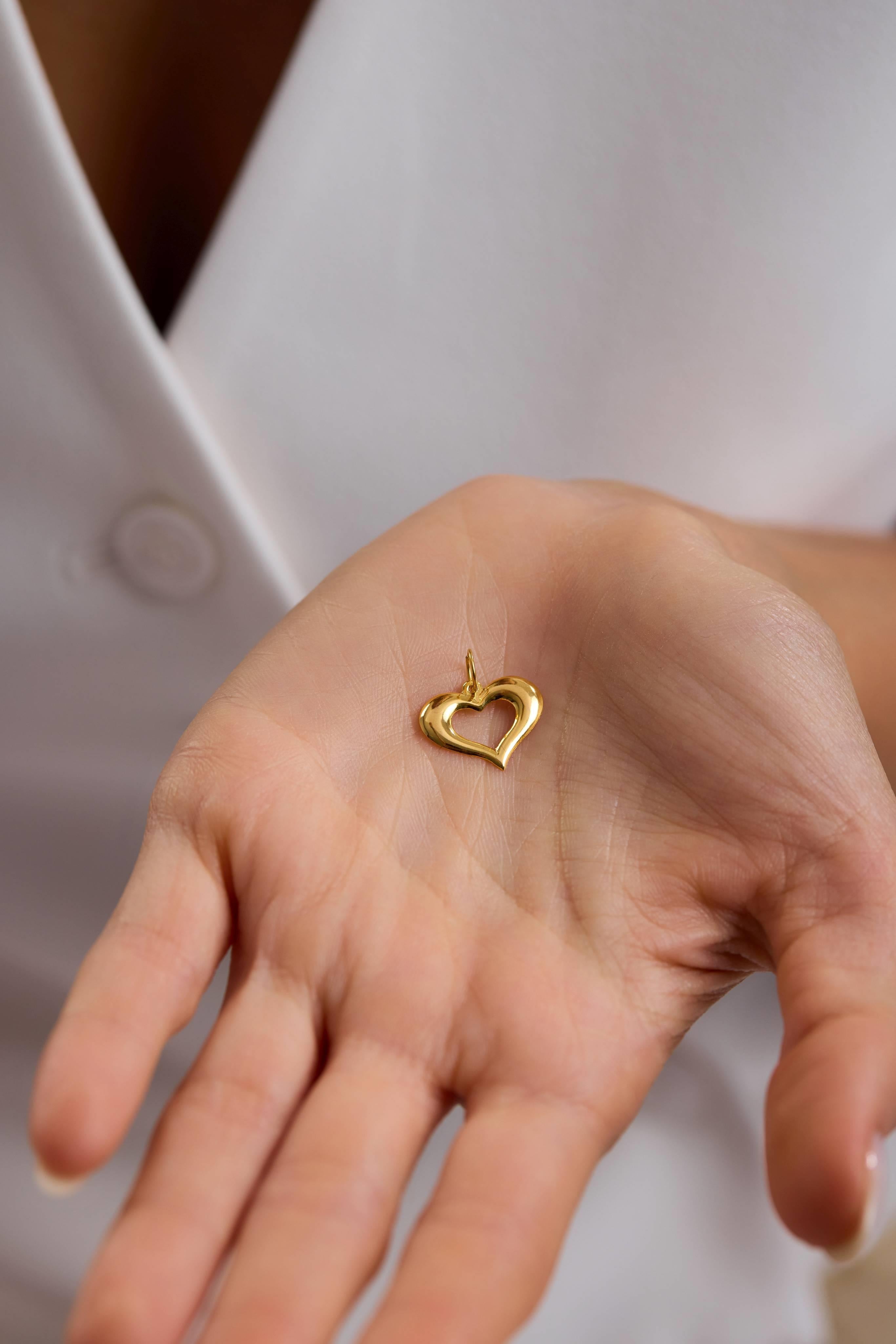 14 Ayar Kalp Kolye Ucu (Küçük)