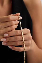 14 Ayar Kalp Zincir Altın Bileklik