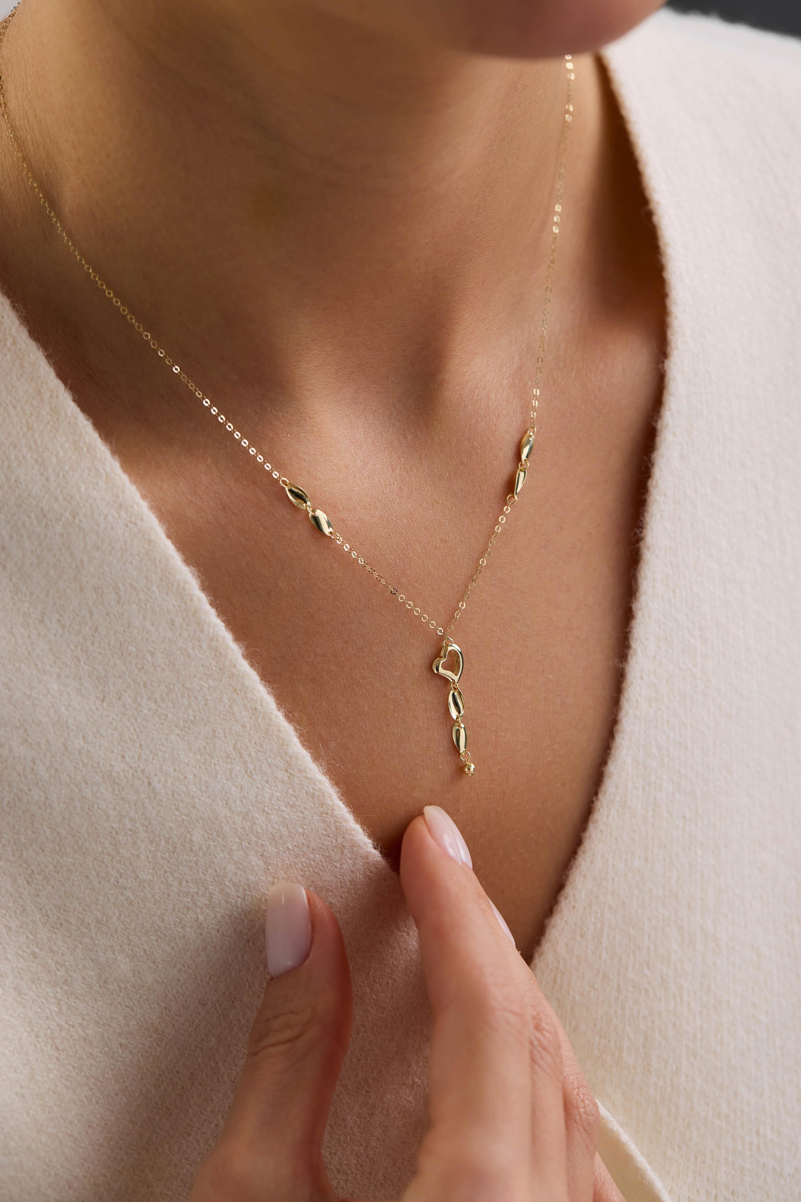 14 Ayar Kalpli Altın Kolye