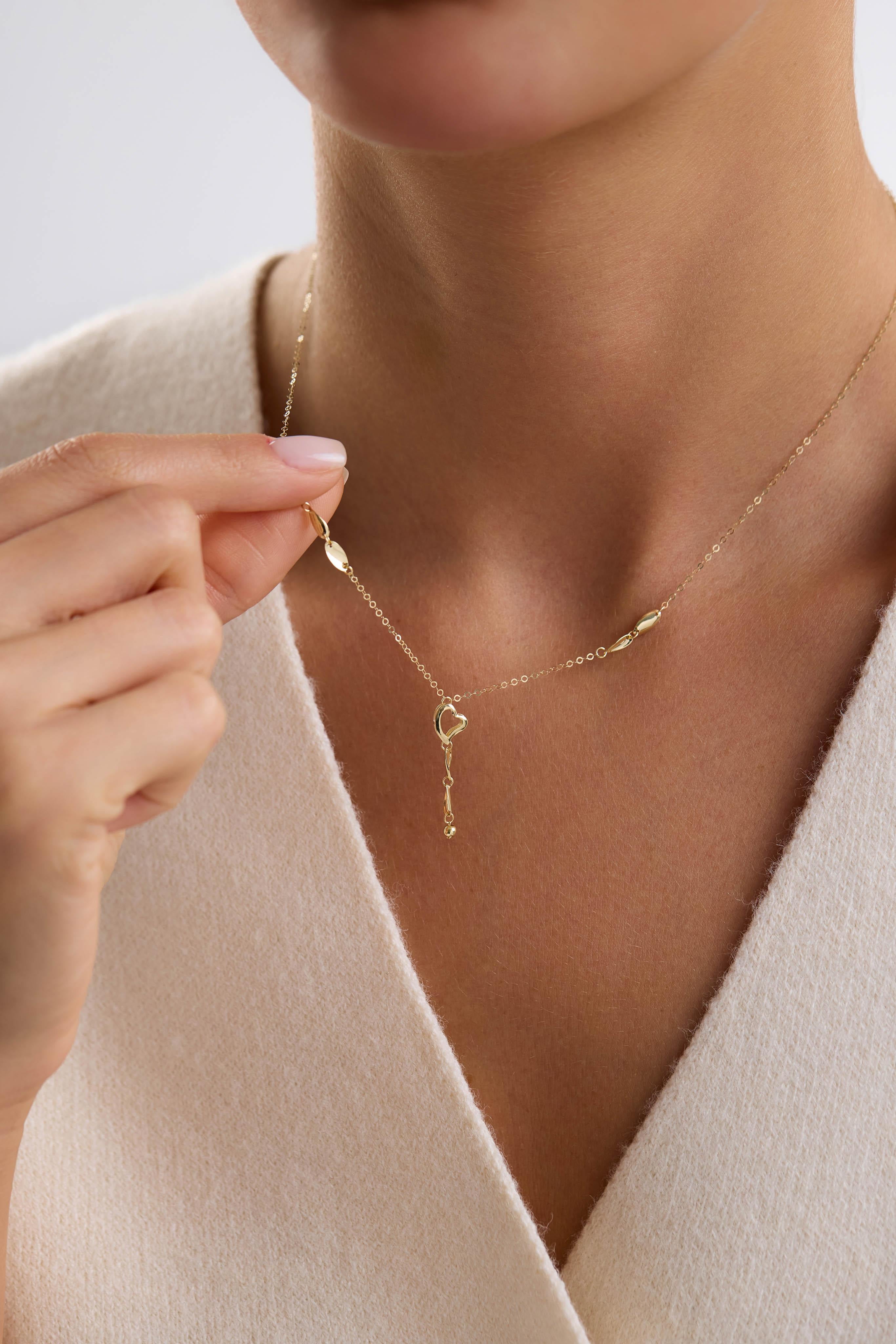 14 Ayar Kalpli Altın Kolye