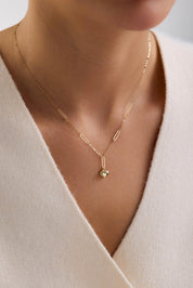 14 Ayar Kalpli Ataç Altın Kolye