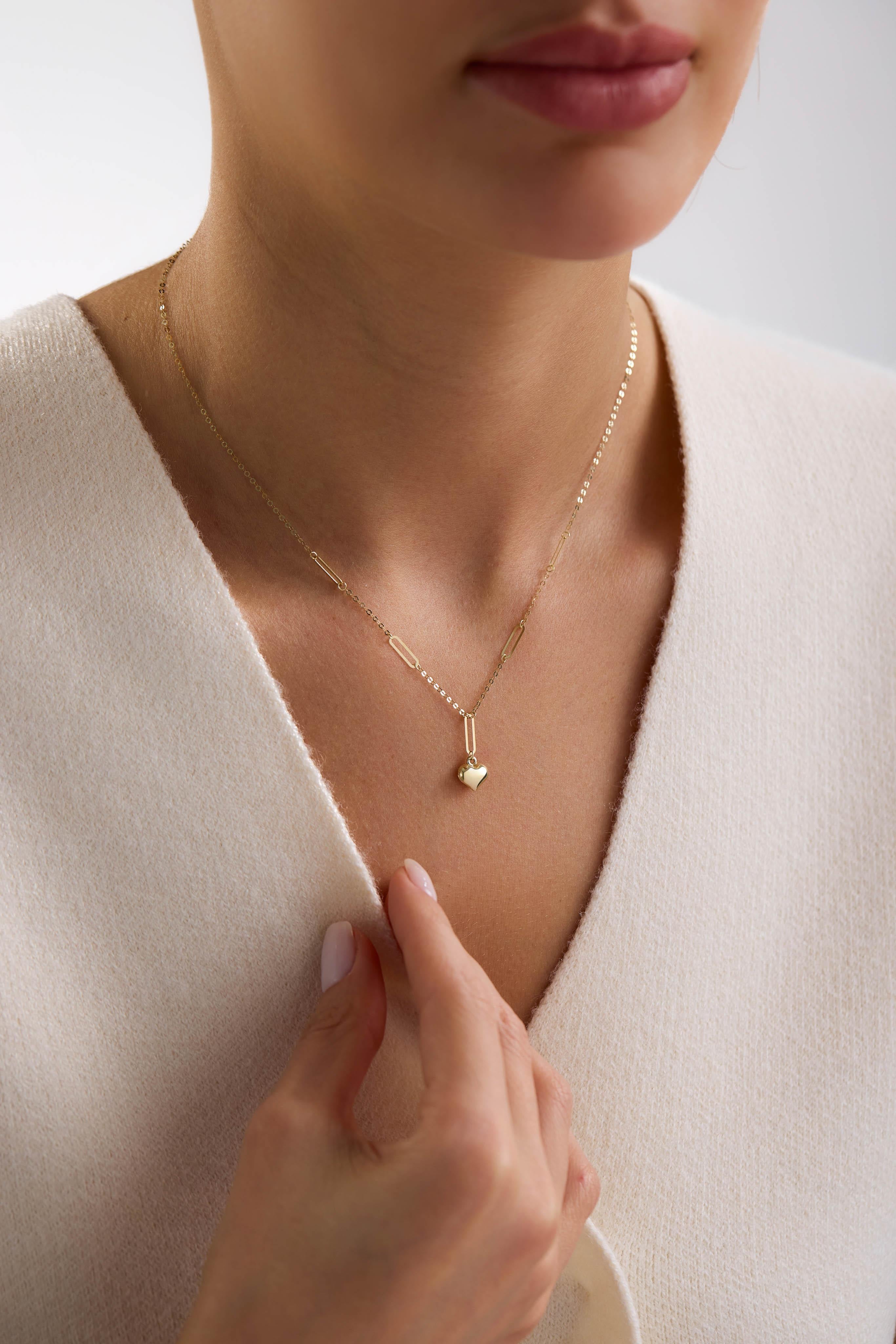 14 Ayar Kalpli Ataç Altın Kolye