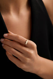 14 Ayar Kişiselleştirilebilir Altın Yüzük