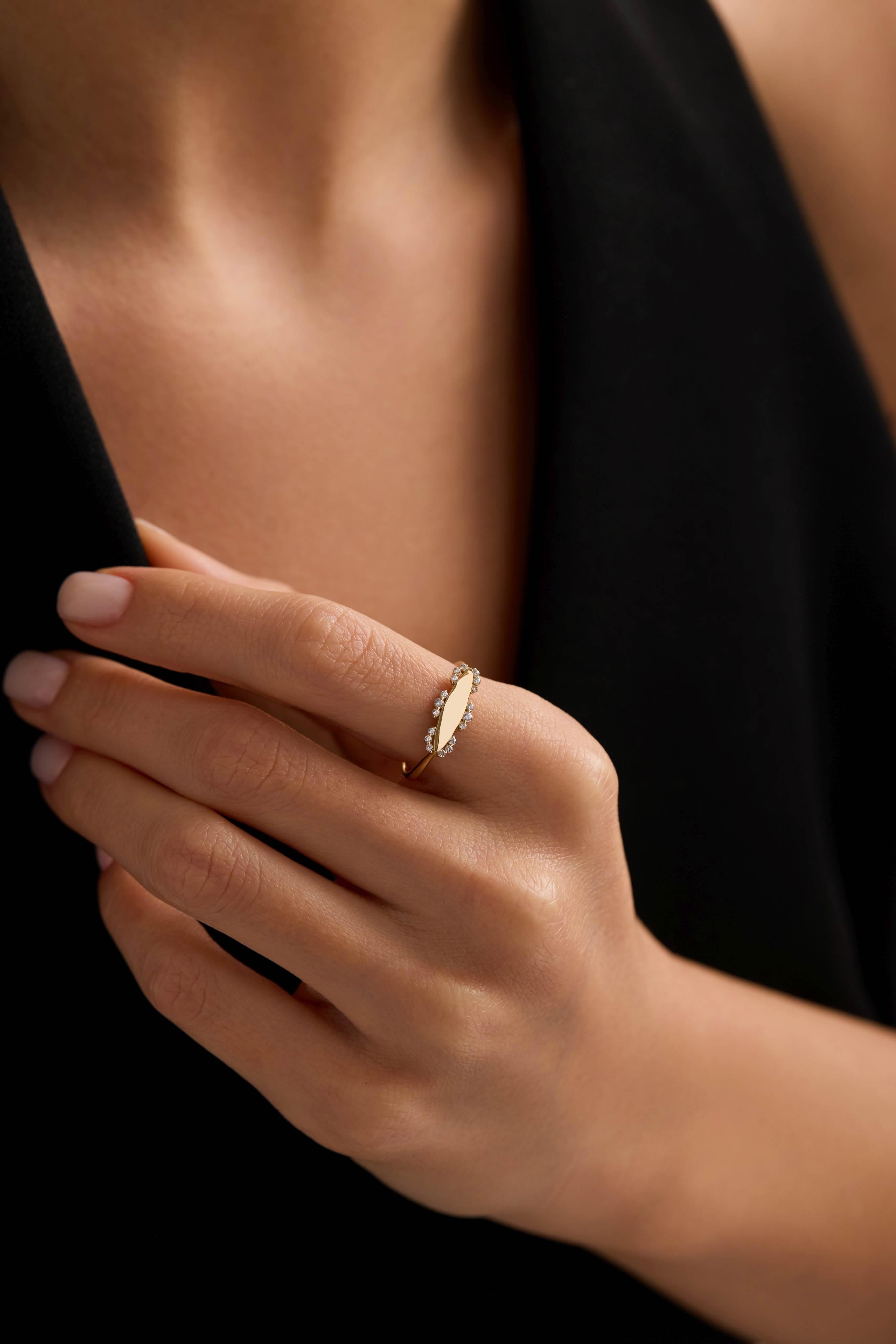 14 Ayar Kişiselleştirilebilir Altın Yüzük