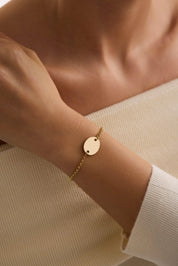 14 Ayar Kişiselleştirilebilir Oval Plaka Altın Kolye