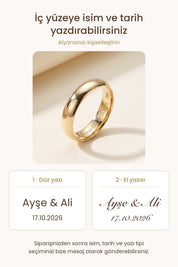 14 Ayar Klasik Altın Alyans (4mm)