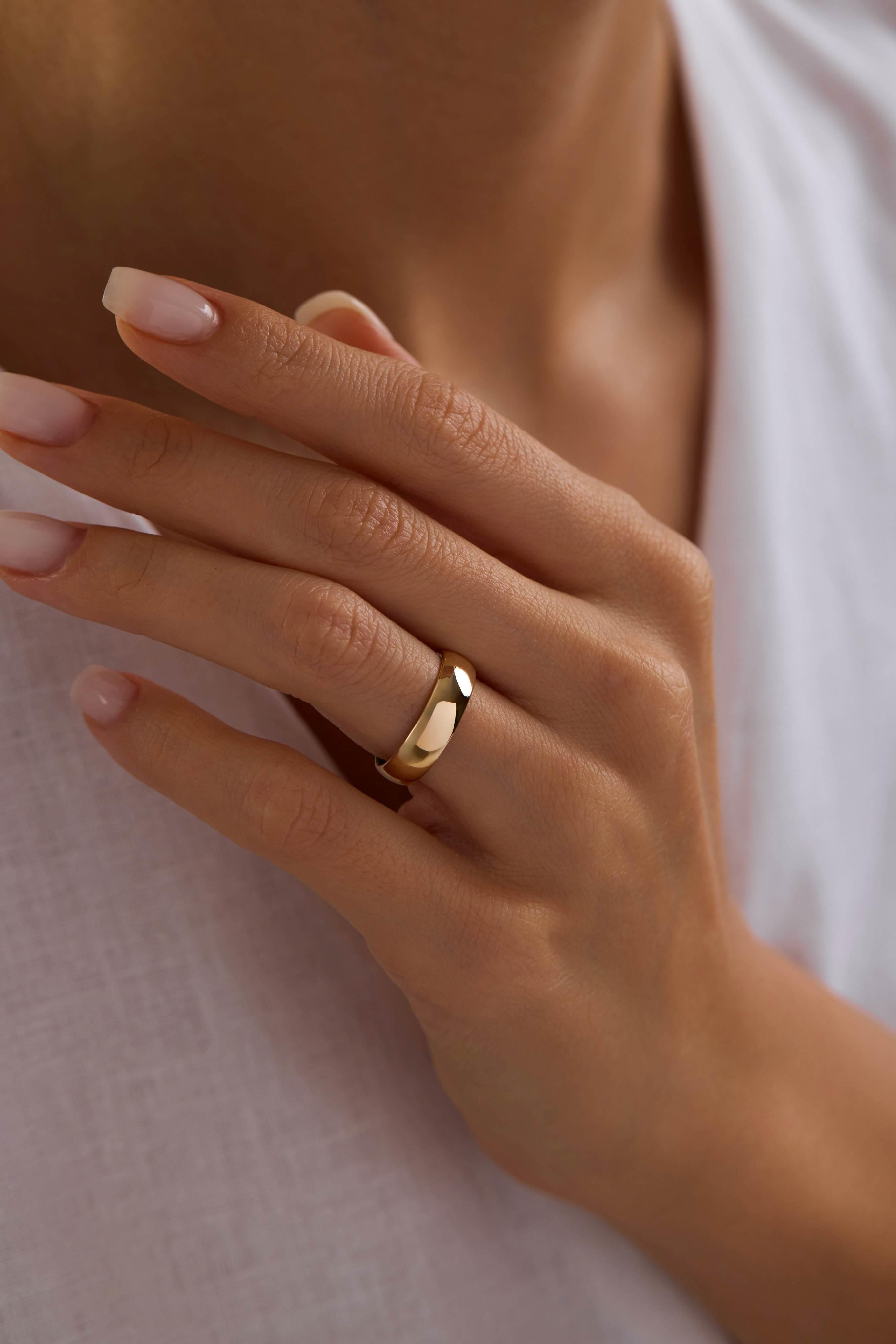 14 Ayar Klasik Altın Alyans (5mm)