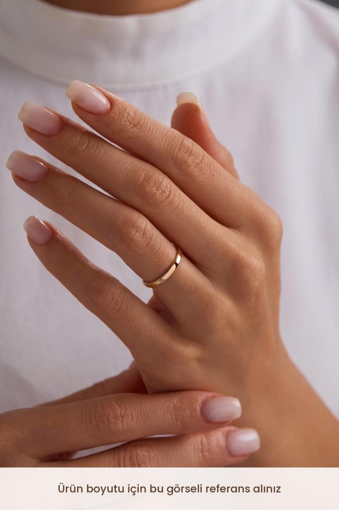 14 Ayar Klasik Köşeli Altın Alyans (2mm)