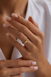 14 Ayar Klasik Köşeli Altın Alyans (3.5mm)