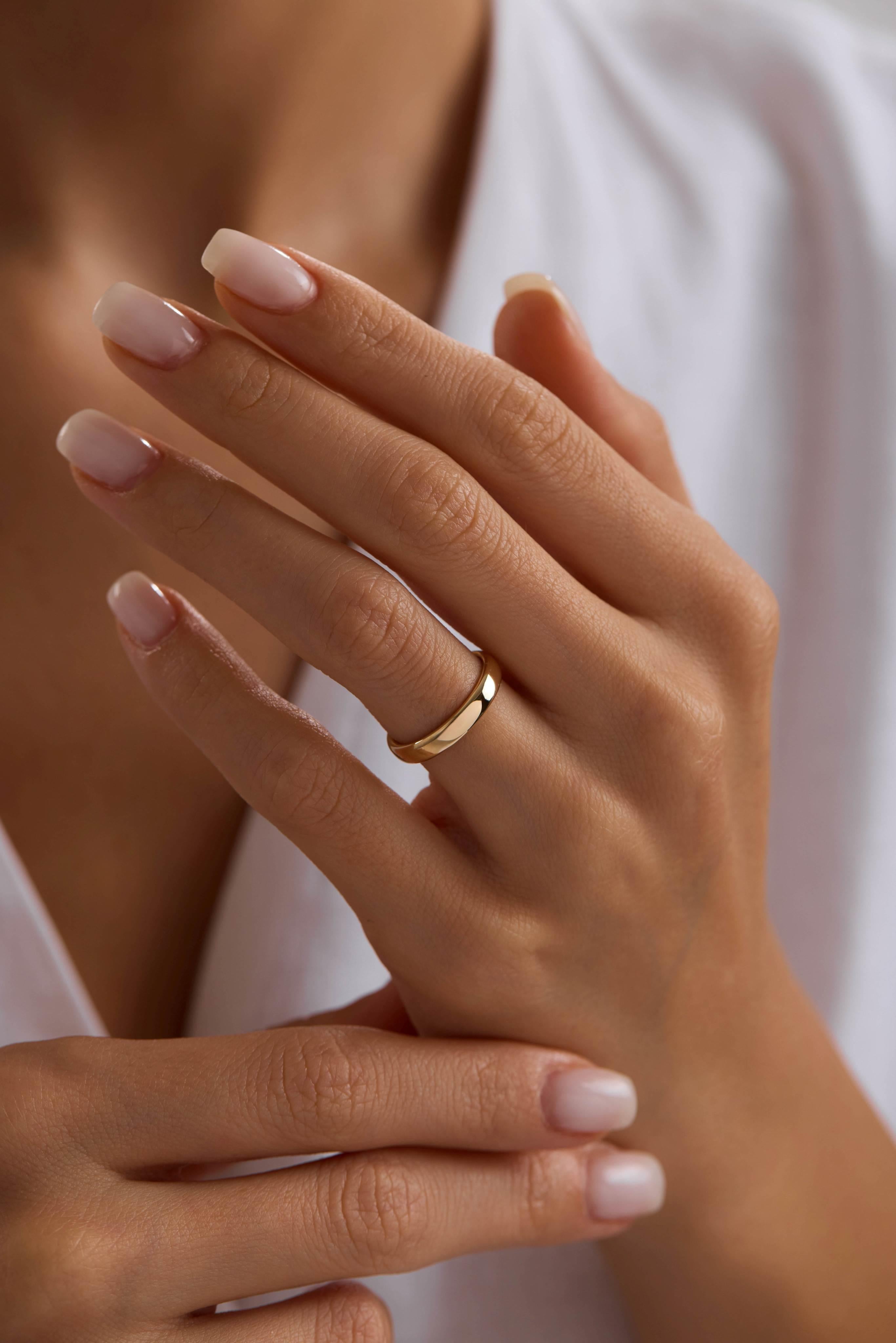 14 Ayar Klasik Köşeli Altın Alyans (3.5mm)