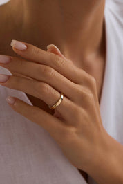 14 Ayar Klasik Köşeli Altın Alyans (3.5mm)