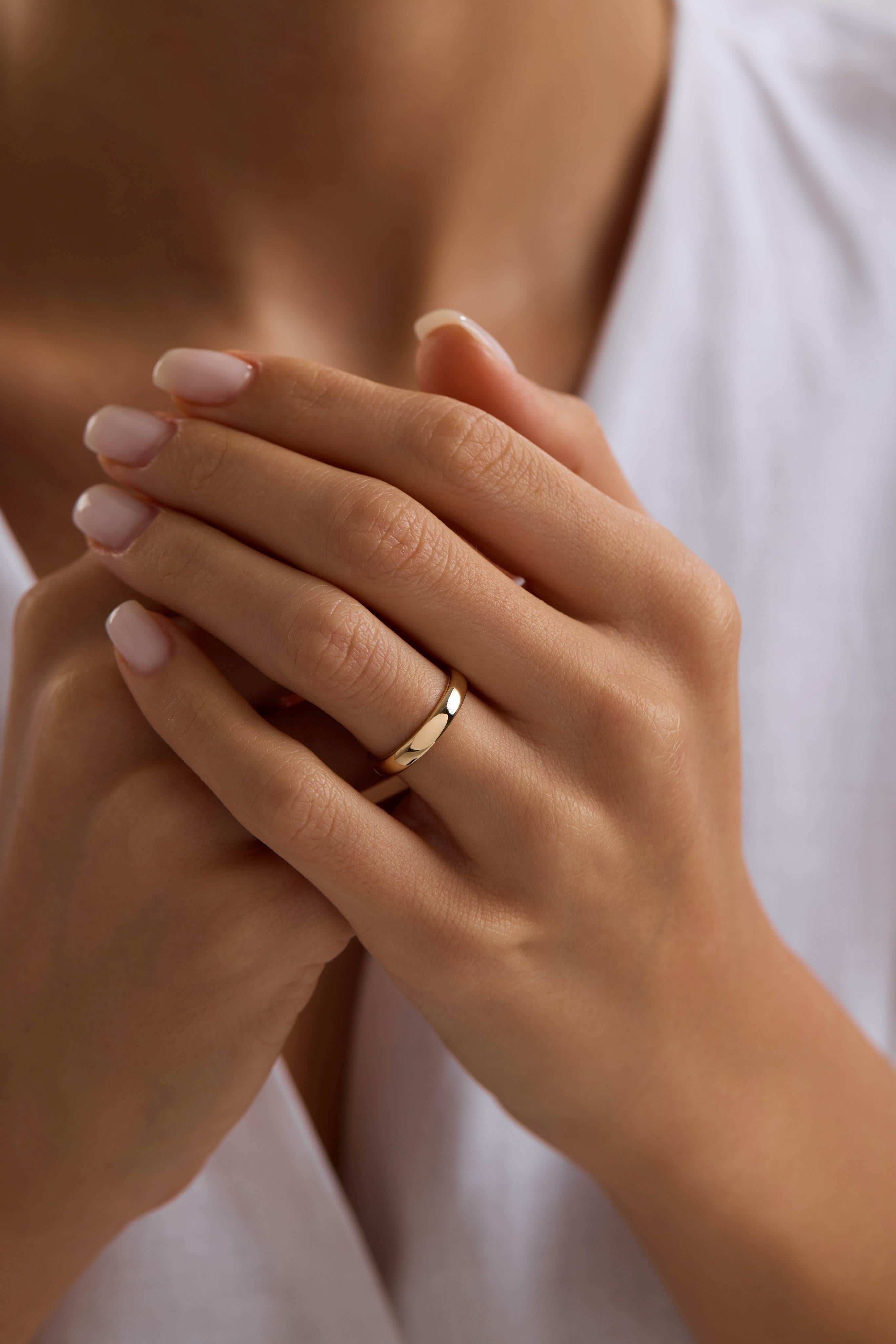 14 Ayar Klasik Köşeli Altın Alyans (3.5mm)