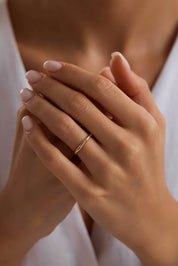 14 Ayar Klasik Simit Altın Alyans