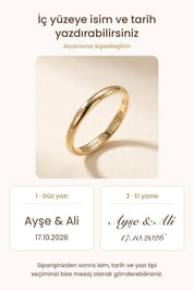 14 Ayar Klasik Simit Altın Alyans