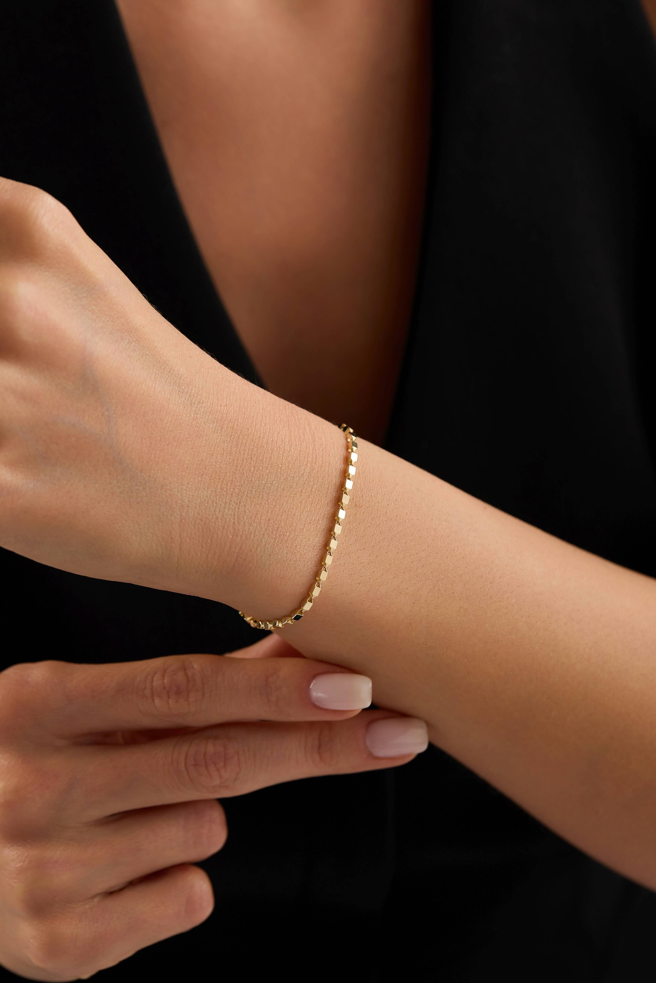 14 Ayar Küp Zincir Altın Bileklik