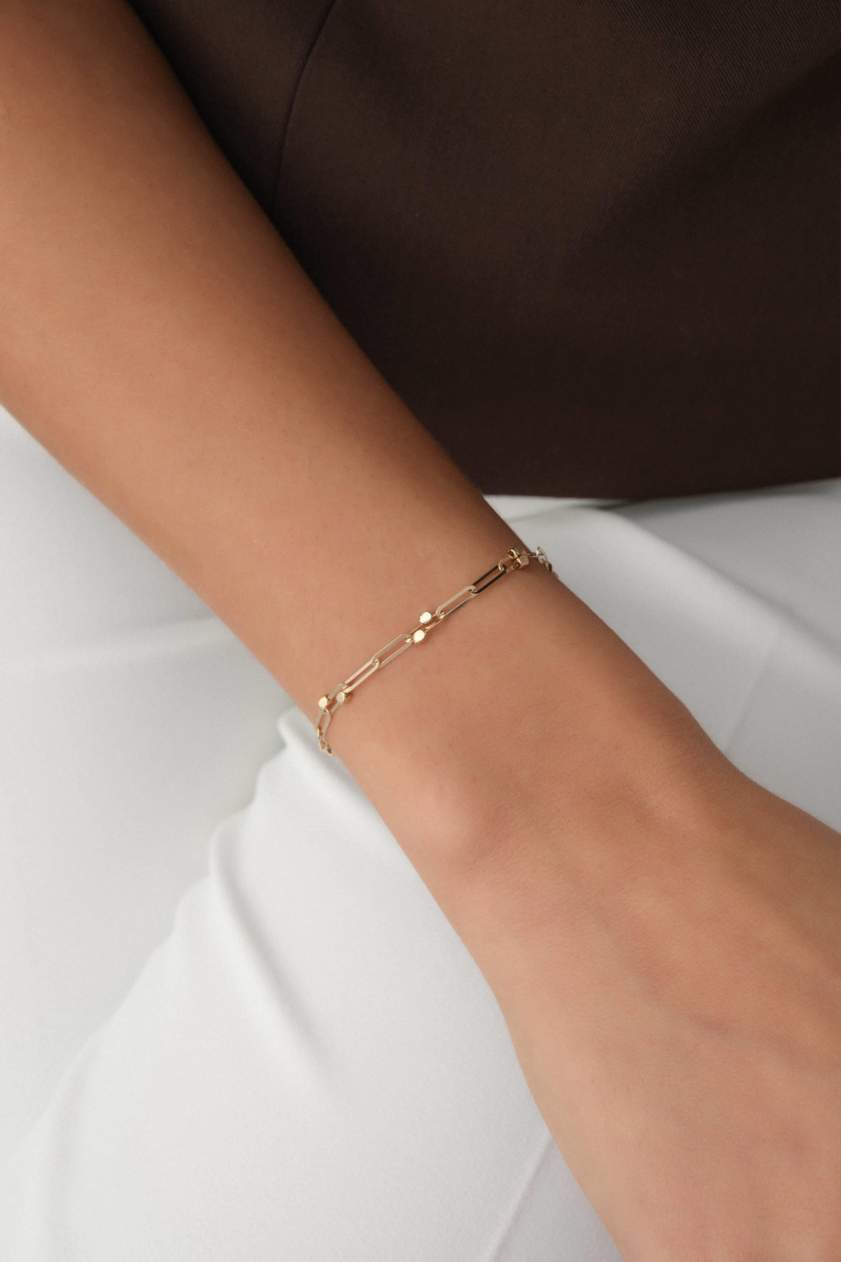 14 Ayar Küplü Altın Ataç Bileklik