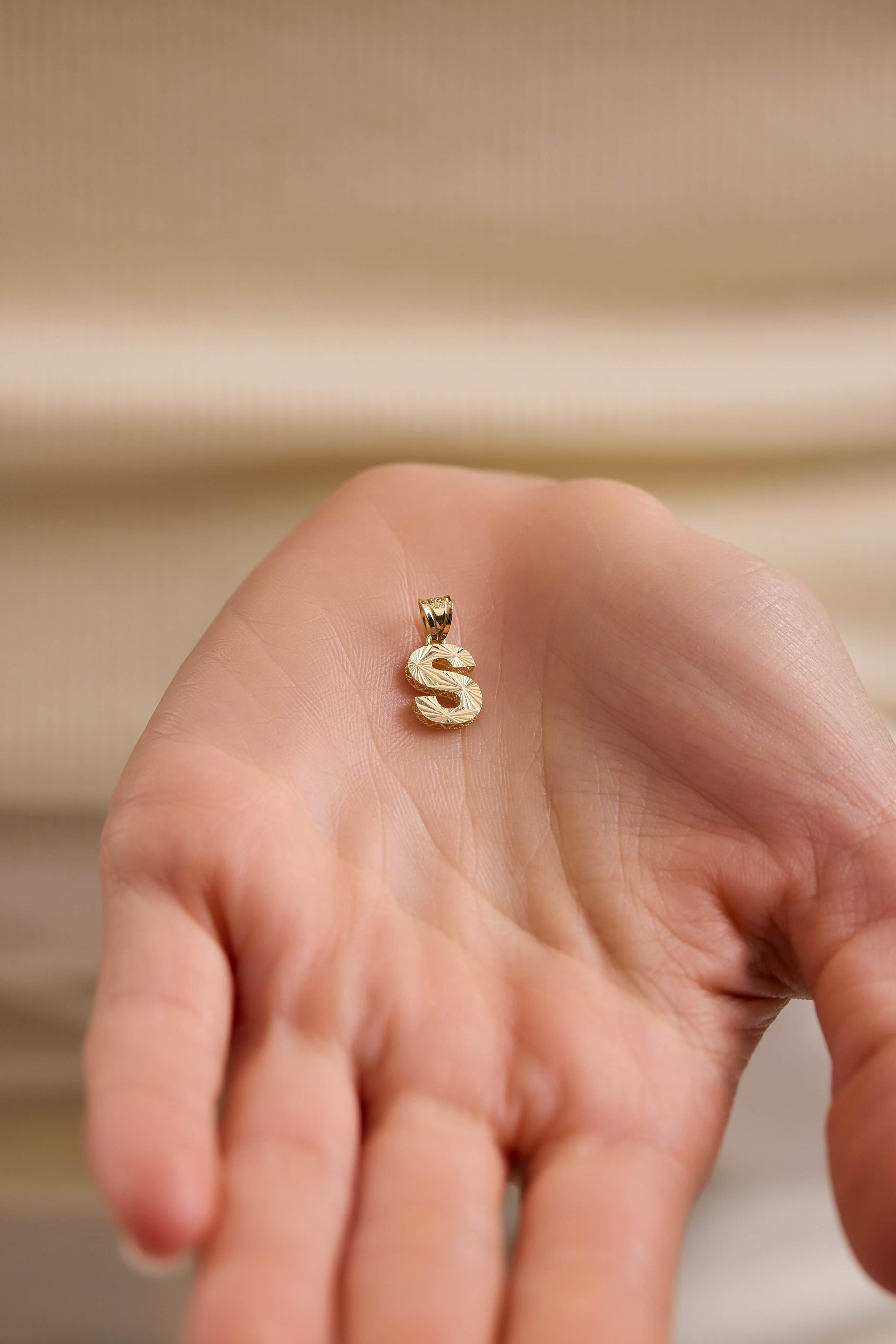 14 Ayar Mini Kalemli Altın Kolye Ucu