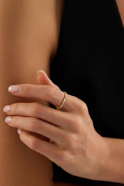 14 Ayar Minimal Altın Yüzük