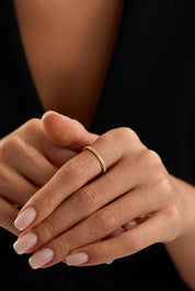 14 Ayar Minimal Altın Yüzük