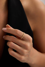 14 Ayar Minimal Altın Yüzük