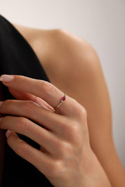 14 Ayar Minimal Altın Yüzük