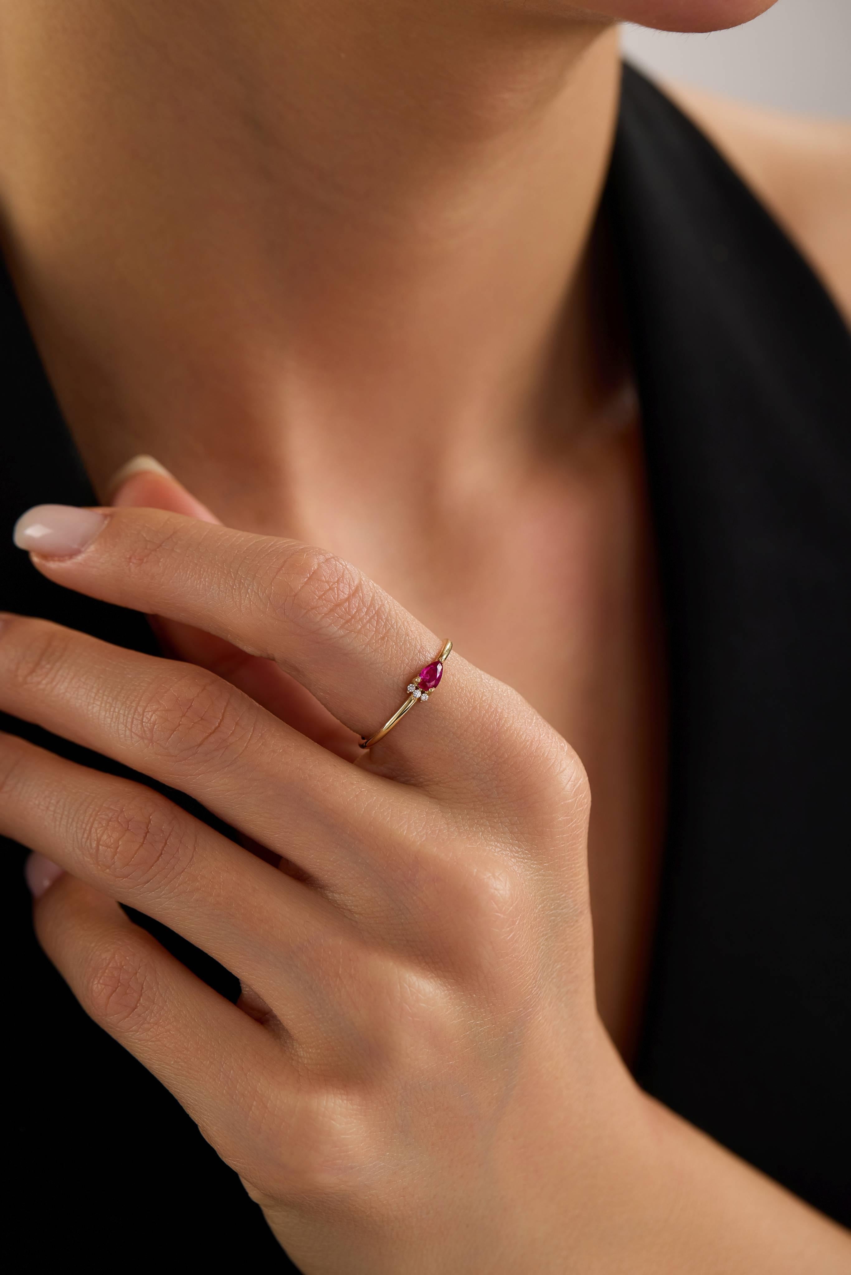 14 Ayar Minimal Altın Yüzük