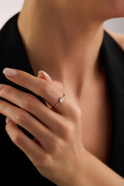 14 Ayar Minimal Altın Yüzük