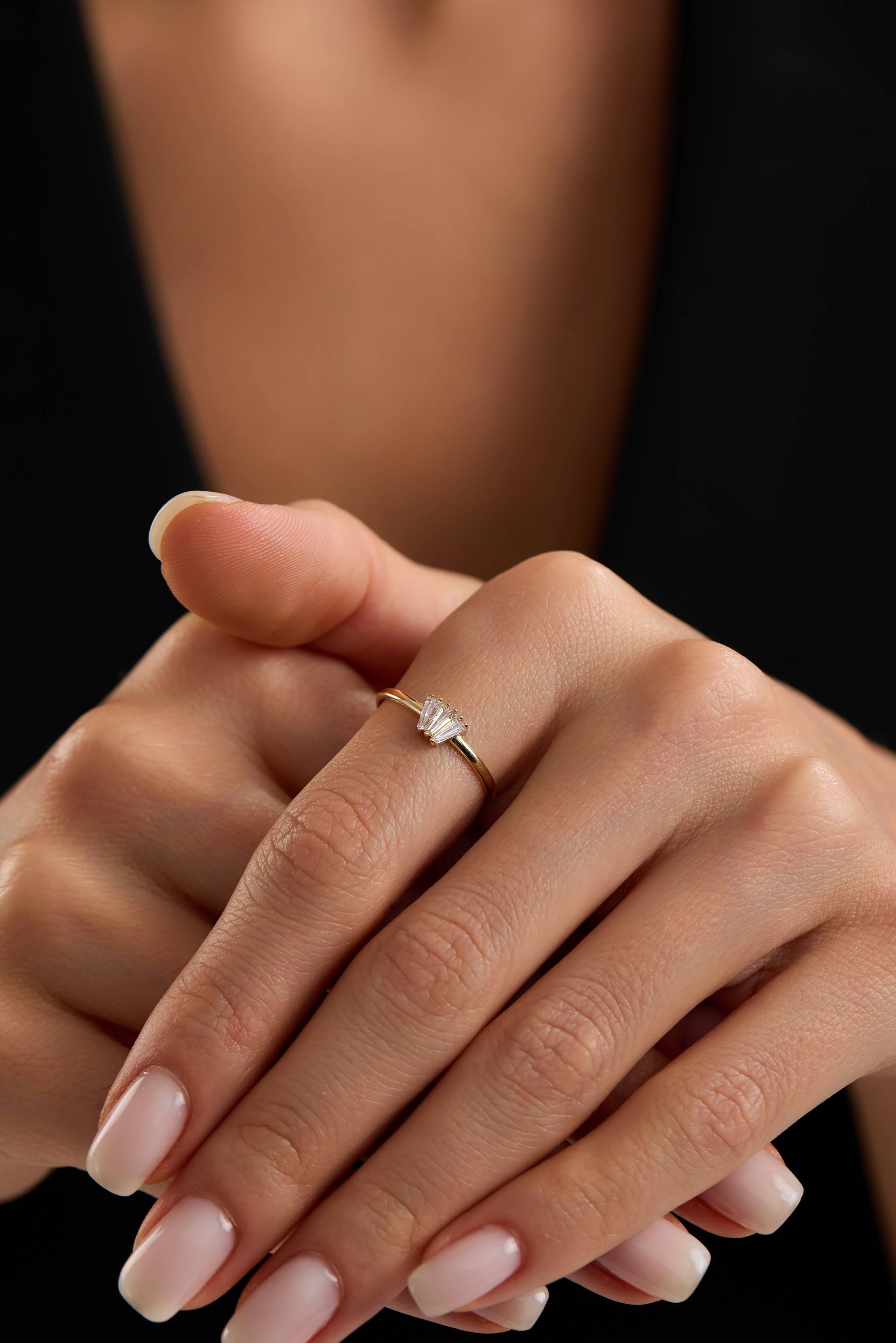 14 Ayar Minimal Altın Yüzük