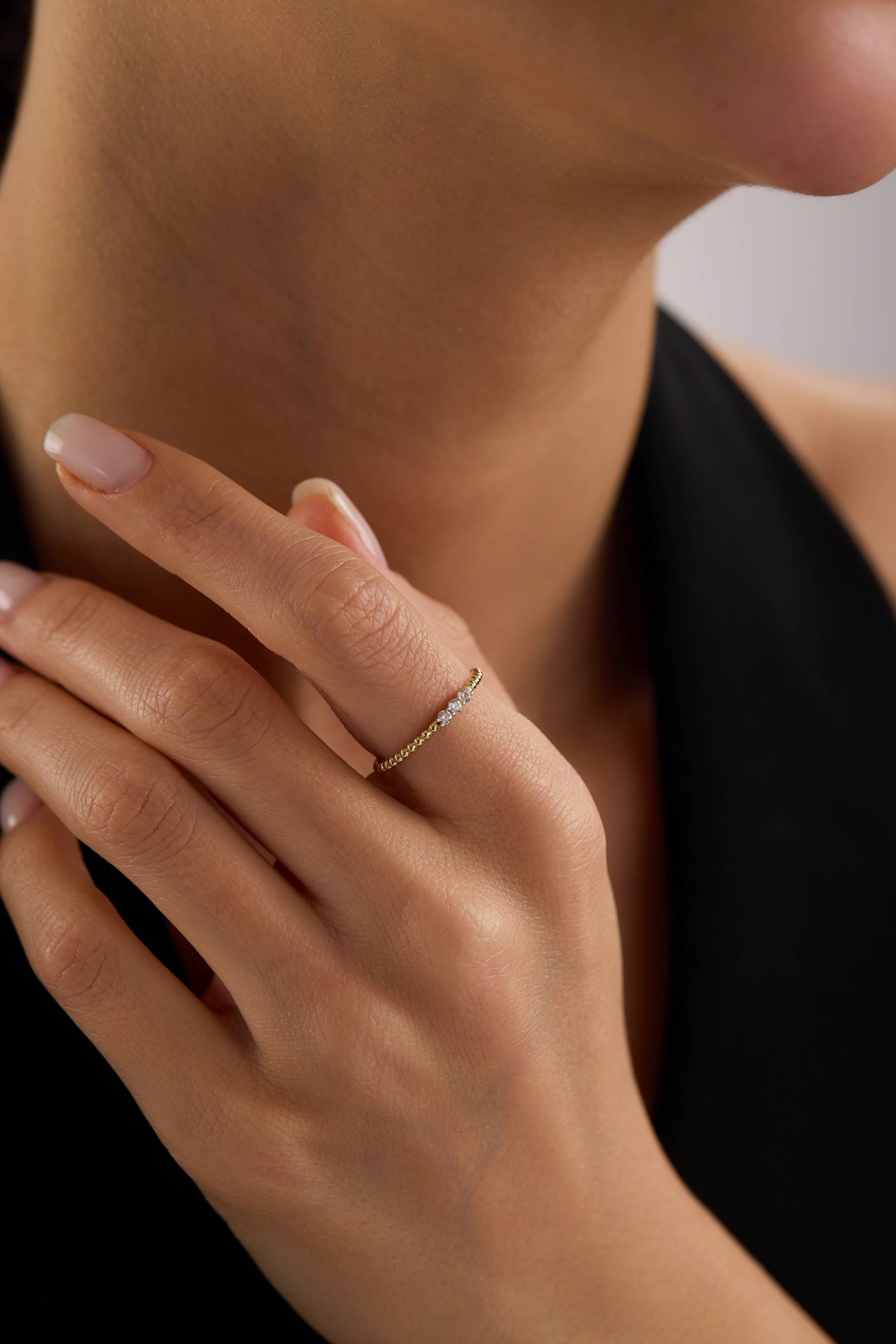 14 Ayar Minimal Altın Yüzük