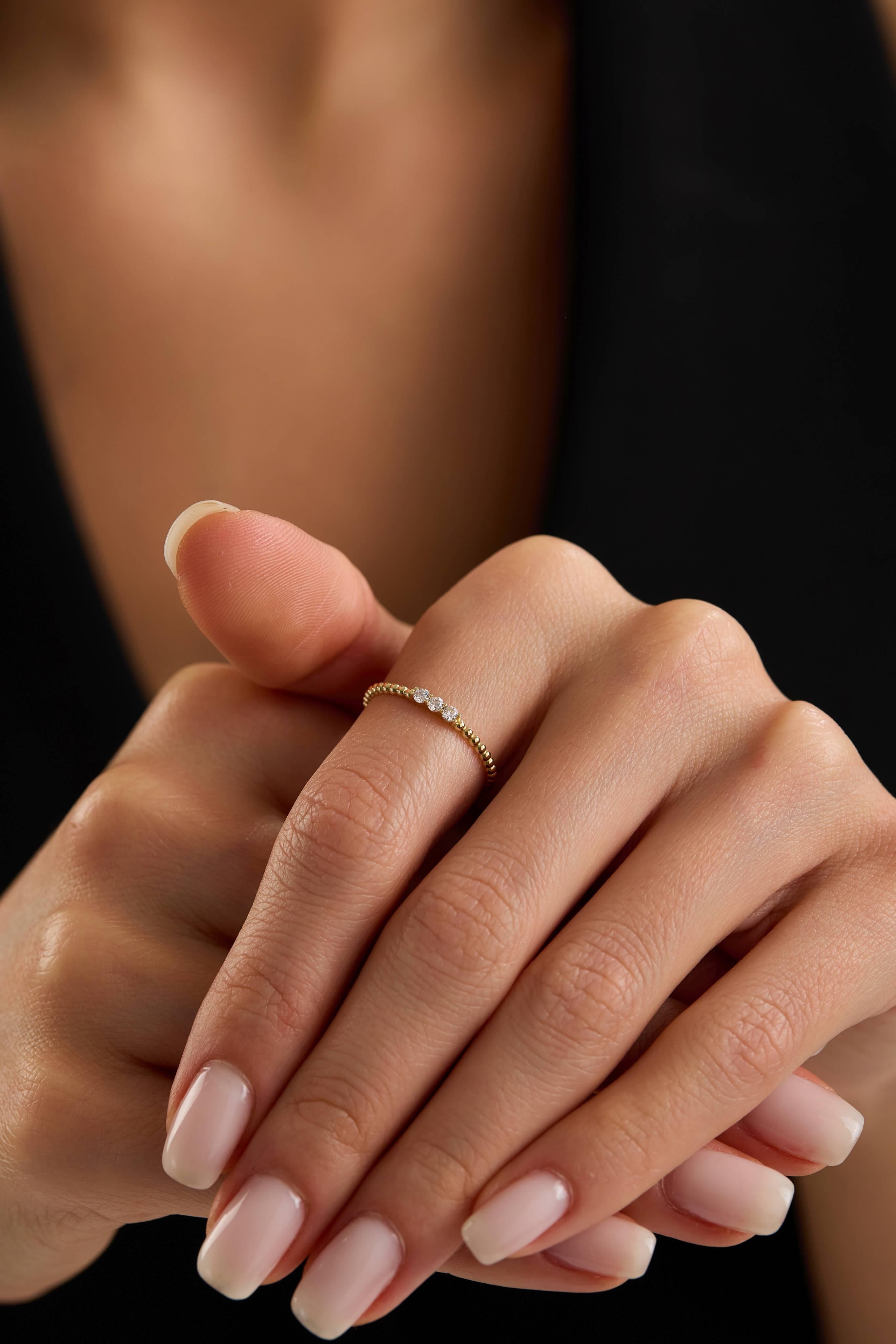 14 Ayar Minimal Altın Yüzük