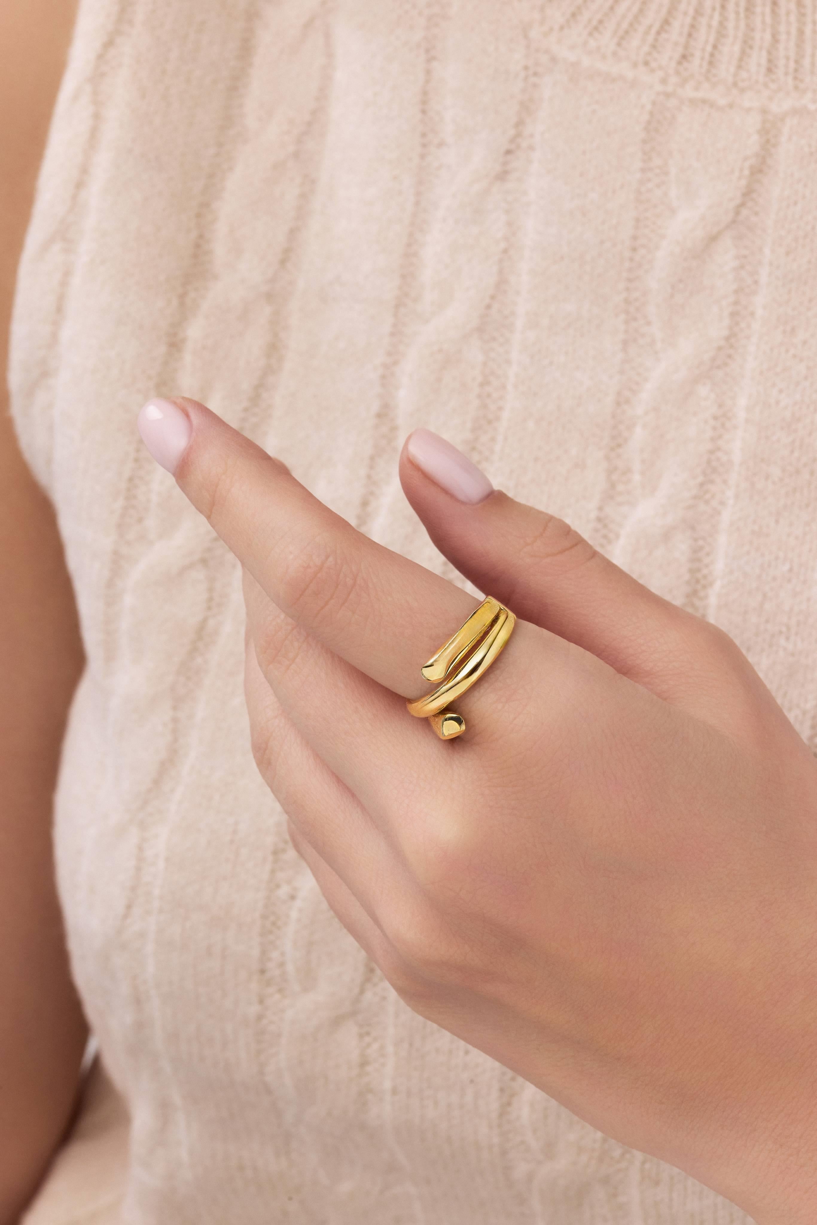 14 Ayar Minimal Altın Yüzük