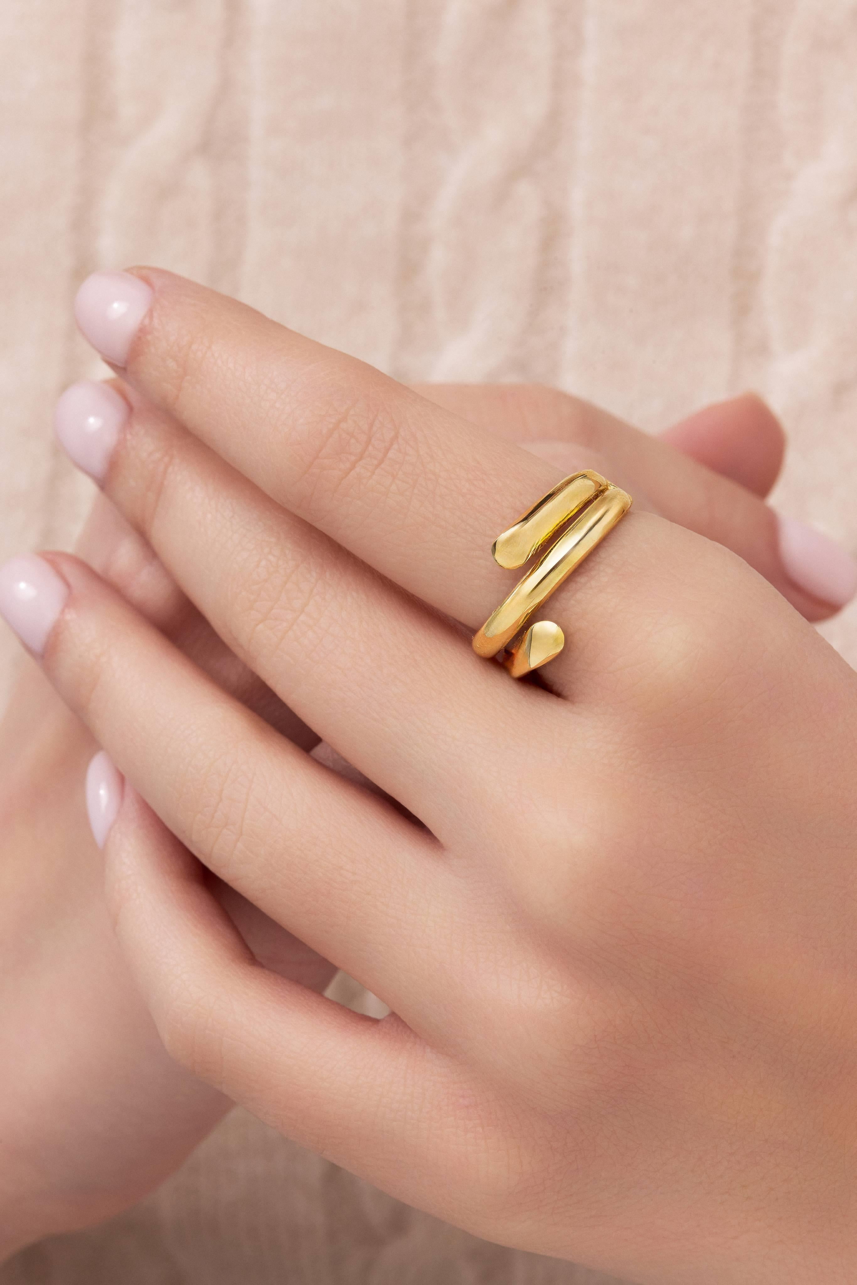 14 Ayar Minimal Altın Yüzük