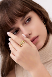 14 Ayar Minimal Altın Yüzük