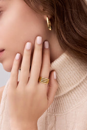 14 Ayar Minimal Altın Yüzük