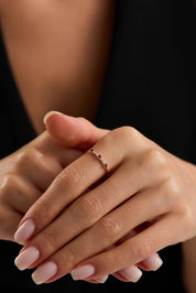 14 Ayar Minimal Altın Yüzük (Renk Seçenekleriyle)