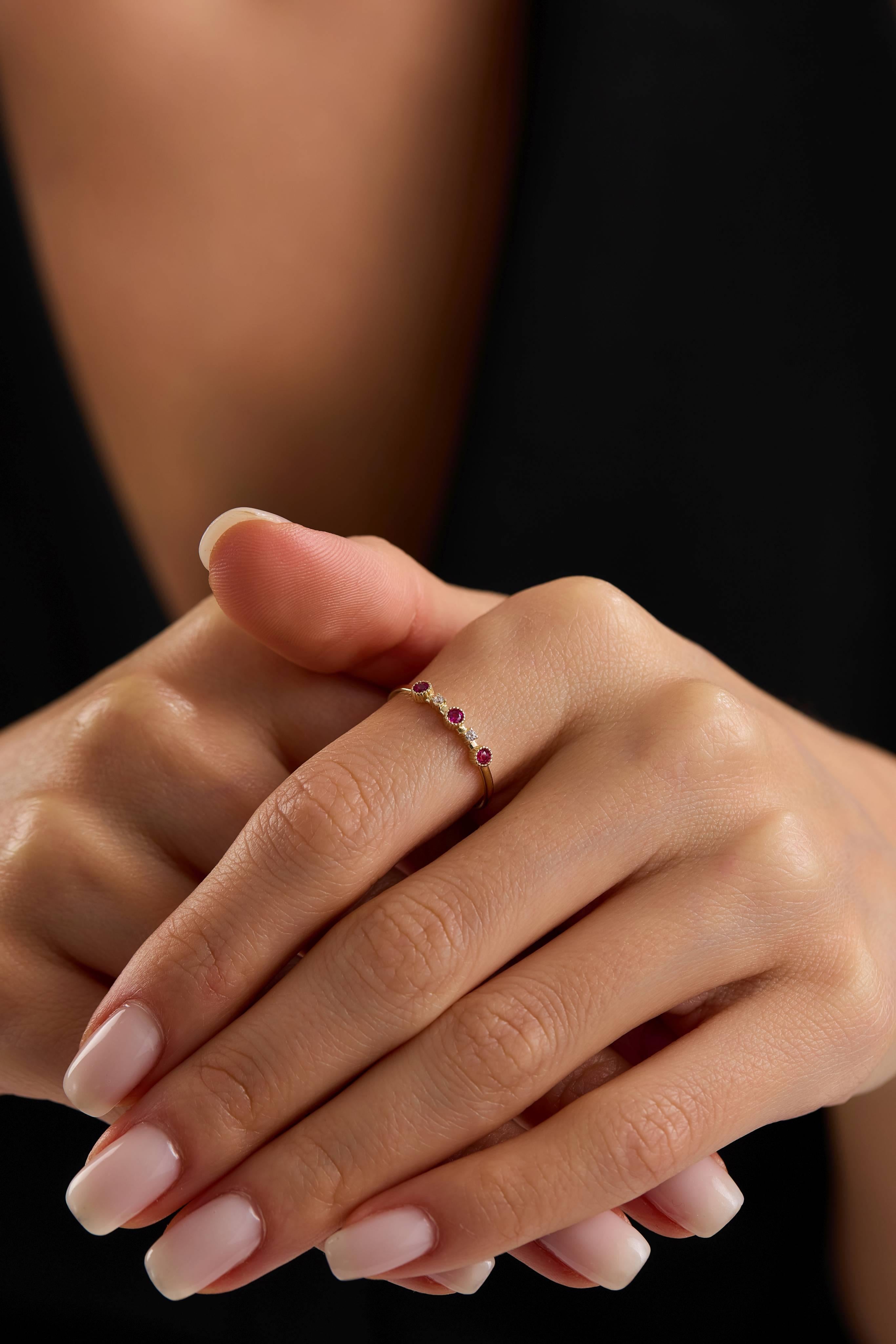 14 Ayar Minimal Altın Yüzük (Renk Seçenekleriyle)