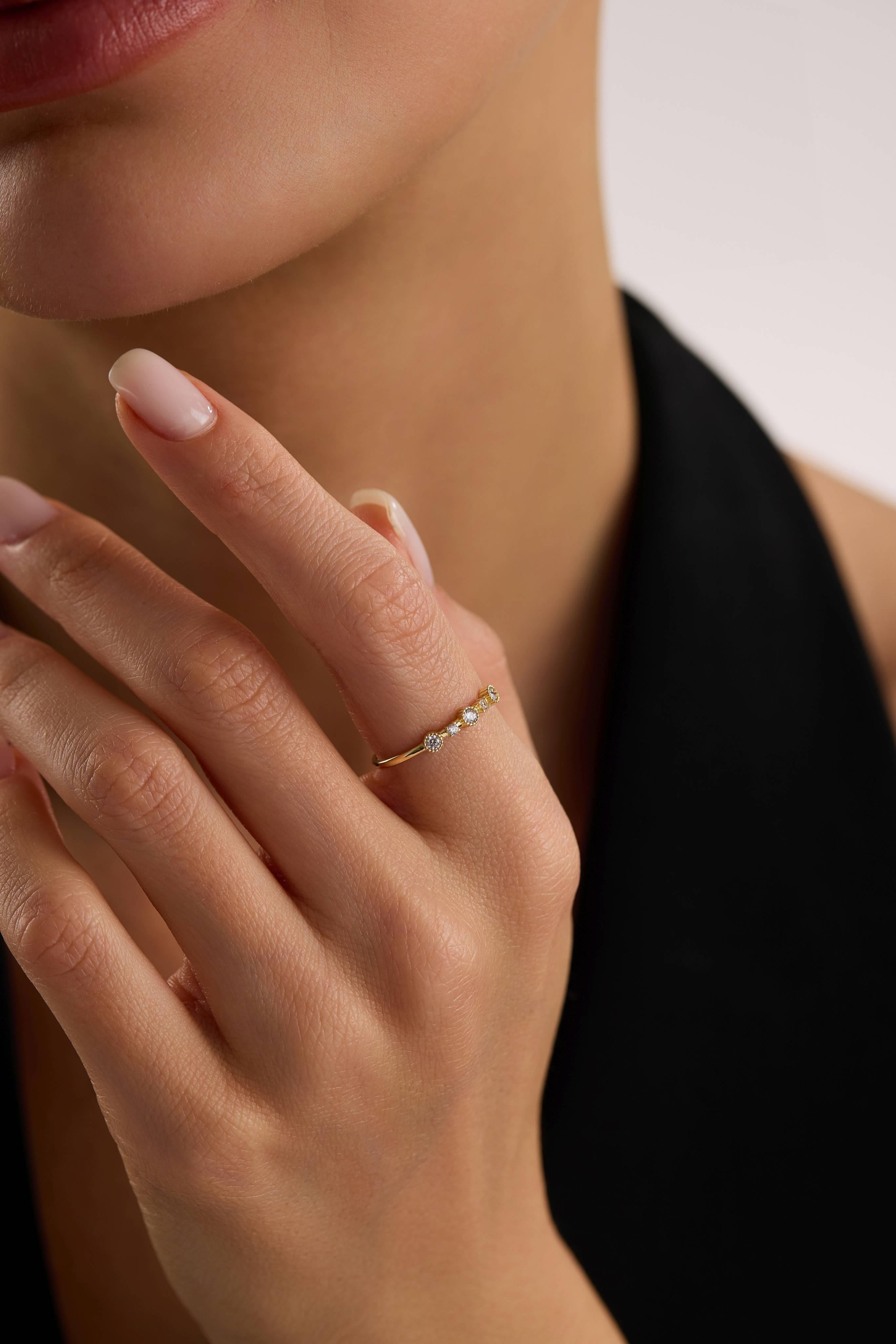 14 Ayar Minimal Altın Yüzük (Renk Seçenekleriyle)