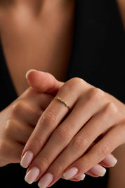 14 Ayar Minimal Altın Yüzük (Renk Seçenekleriyle)