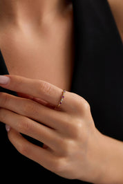 14 Ayar Minimal Altın Yüzük (Renk Seçenekleriyle)