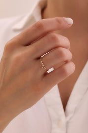 14 Ayar Minimal Love Yüzük