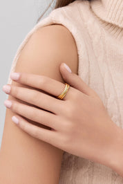 14 Ayar Minimal Sarmal Altın Yüzük