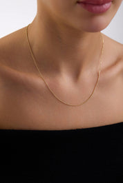 14 Ayar Minimal Top Altın Zincir Kolye
