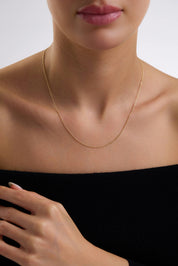 14 Ayar Minimal Top Altın Zincir Kolye