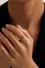 14 Ayar Nazar Altın Yüzük