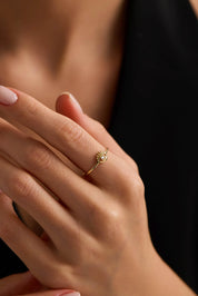 14 Ayar Nazar Altın Yüzük