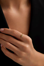 14 Ayar Nazar Altın Yüzük