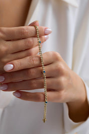 14 Ayar Nazar Gurmet Altın Bileklik