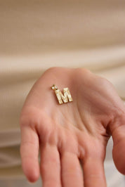 14 Ayar Orta Boy Kalemli Altın Kolye Ucu