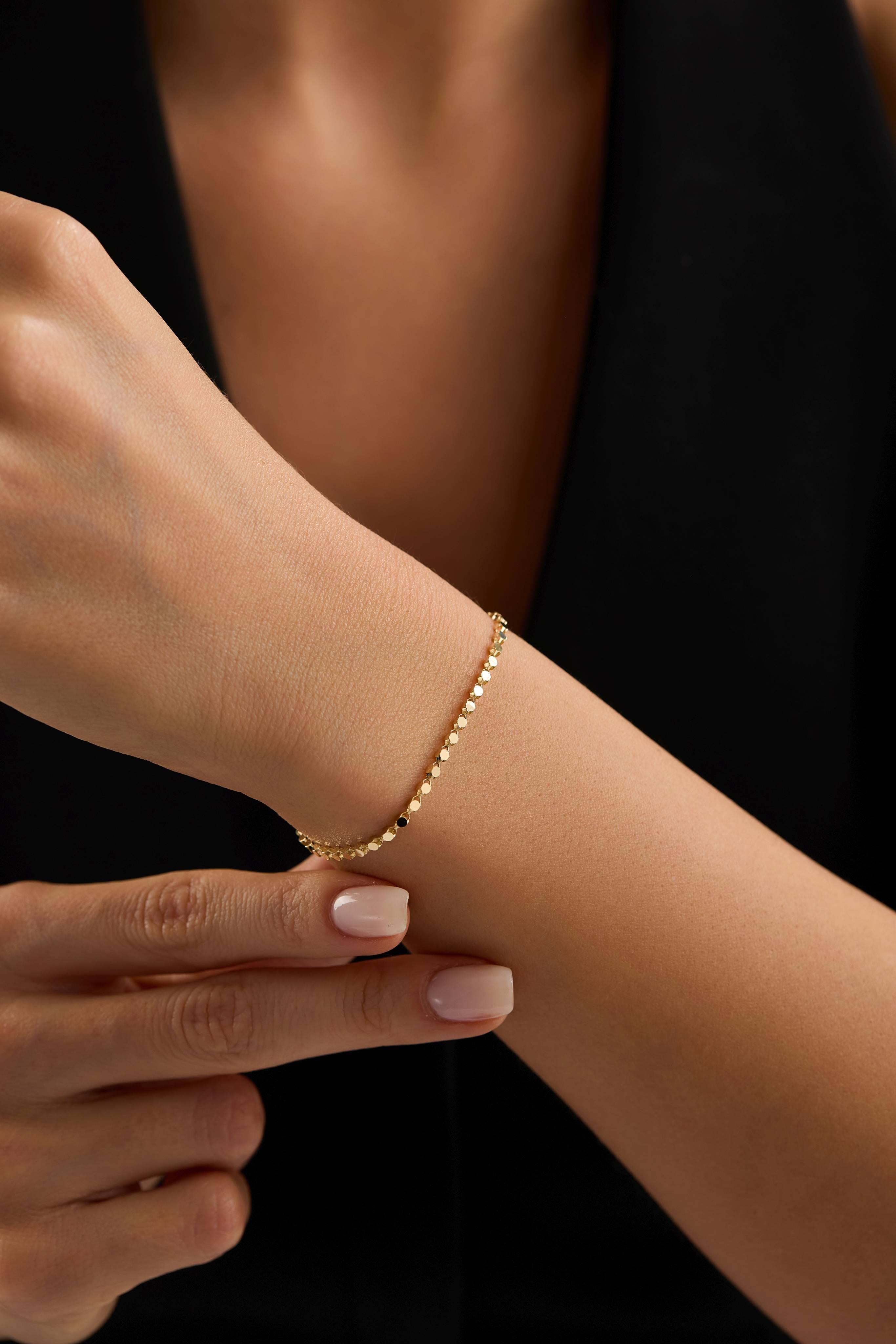 14 Ayar Oval Zincir Altın Bileklik